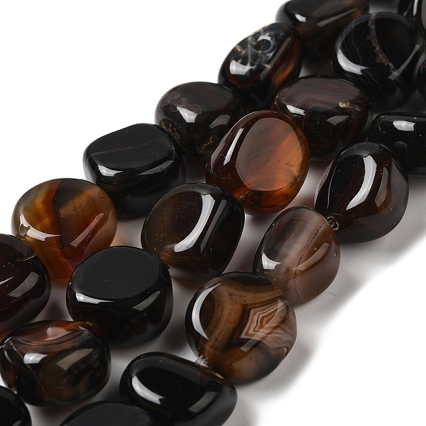 

PandaHall Natural Agate Beads Strands, Dyed & Heated, Nuggets, Tumbled Stone, Coconut Brown, 14~15x10~14x8~9.5mm, Hole: 1.6mm, about...
