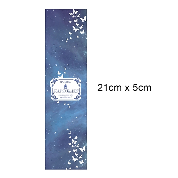 

PandaHall Starry Sky Theeme Handmade Soap Paper Tag, Both Sides Coated Art Paper Tape with Tectorial Membrane, for Soap Packaging, Rectangle...