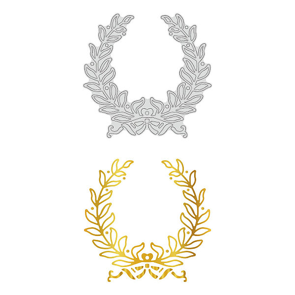 

PandaHall Carbon Steel Hot Foil Plate Metal Dies, for DIY Scrapbooking Embossing, Photo Ablum Craft Making Template, Wreath, Matte Platinum...