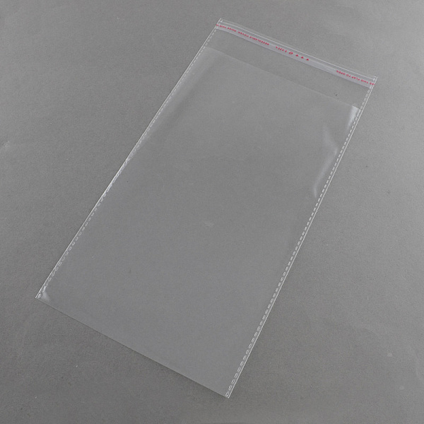 

PandaHall OPP Cellophane Bags, Rectangle, Clear, 27x14cm, Unilateral Thickness: 0.035mm, Inner Measure: 23x14cm OPP Cellophane Clear