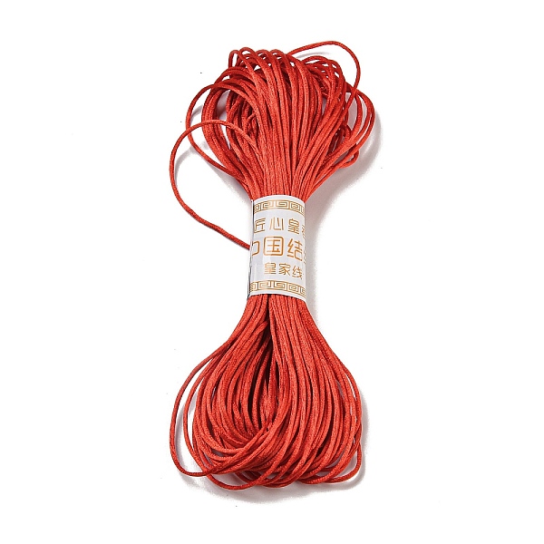 

PandaHall Polyester Embroidery Floss, Cross Stitch Threads, Red, 1.5mm, 20m/bundle Polyester Red