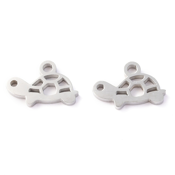 

PandaHall 304 Stainless Steel Charms, Laser Cut, Tortoise, Stainless Steel Color, 12x7.5x1.5mm, Hole: 1.5mm 304 Stainless Steel Tortoise