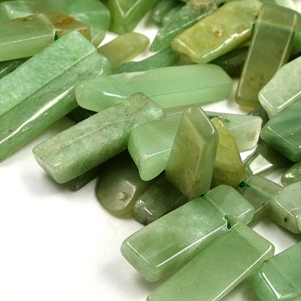 

PandaHall Chip Natural Green Aventurine Graduated Beads Strands, 18~46x10~12x4~6mm, Hole: 2mm, about 38pcs/strand, 15.3 inch Green...