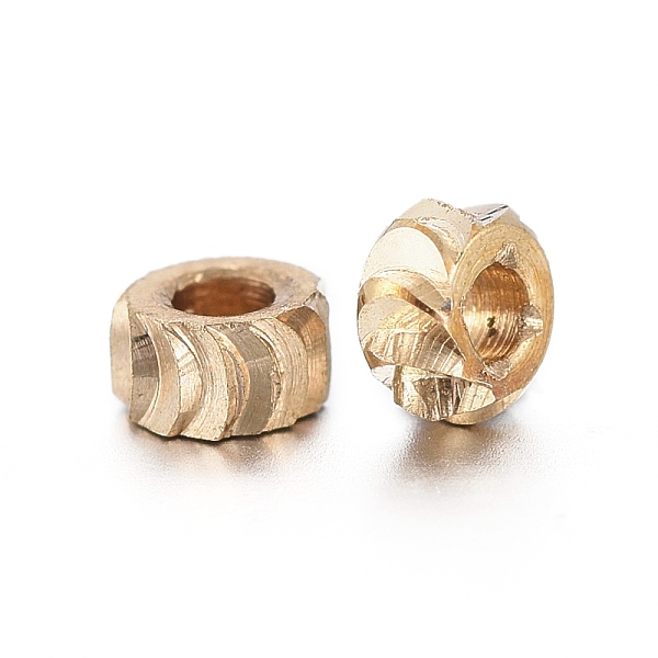 

PandaHall Brass Spacer Beads, Nickel Free, Flat Round, Raw(Unplated), 2.8x1.5mm, Hole: 1.2mm Brass Flat Round