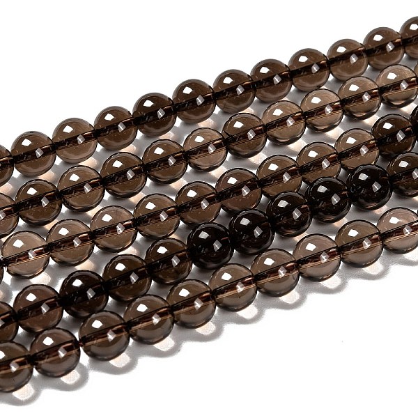 

PandaHall Natural Smoky Quartz Bead Strands, Round, Smoky Quartz, 8mm, Hole: 1mm, about 46pcs/strand, 16 inch Smoky Quartz Round