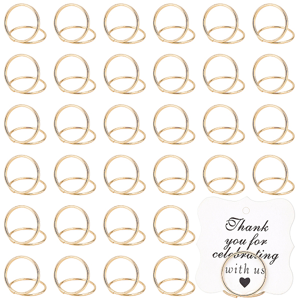 PandaHall OLYCRAFT 36pcs Mini Place Card Holders Golden Round Wire Photo Holder Small Size Table Number Holders Pictures Stand Clips Menu...