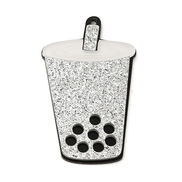 

PandaHall Opaque Acrylic Pendants, Bottle, WhiteSmoke, 49.5x30.5~31x4mm, Hole: 1.6mm Acrylic Bottle White