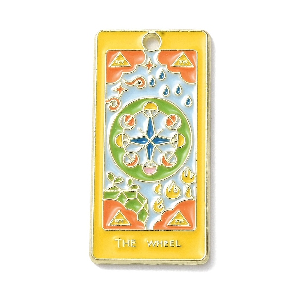 

PandaHall Alloy Enamel Pendants, Golden, Tarot Charm, Star, 30x15x1.5mm, Hole: 1.8mm Alloy+Enamel Star