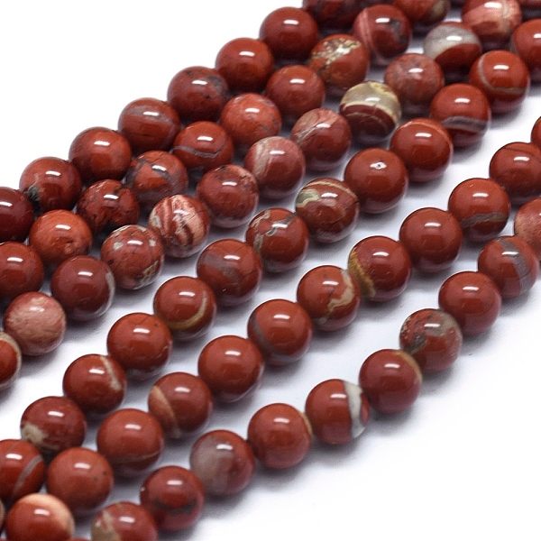 

PandaHall Natural Brecciated Jasper Beads Strands, Round, 6mm, Hole: 0.8mm, about 66pcs/Strand, 15.94 inch(40.5cm) Brecciated Jasper Round