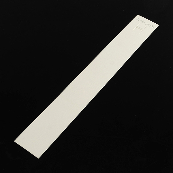 

PandaHall Rectangle Shape Cardboard Display Cards, Used For Necklace, Bracelet and Mobile Pendants, White, 209x29x0.5mm Paper Rectangle...