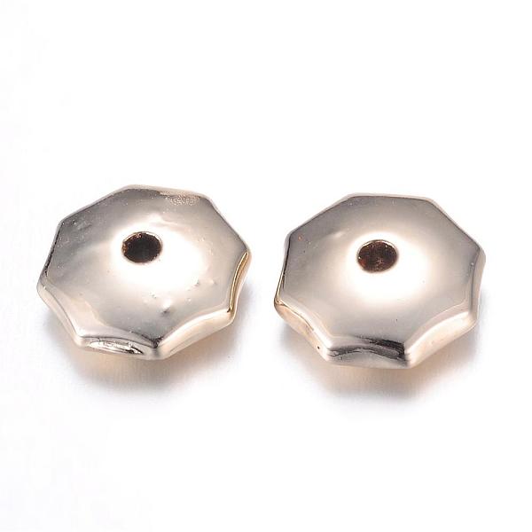 

PandaHall Alloy Beads, Long-Lasting Plated, Octagon, Light Gold, 10x5mm, Hole: 1mm Alloy Octagon