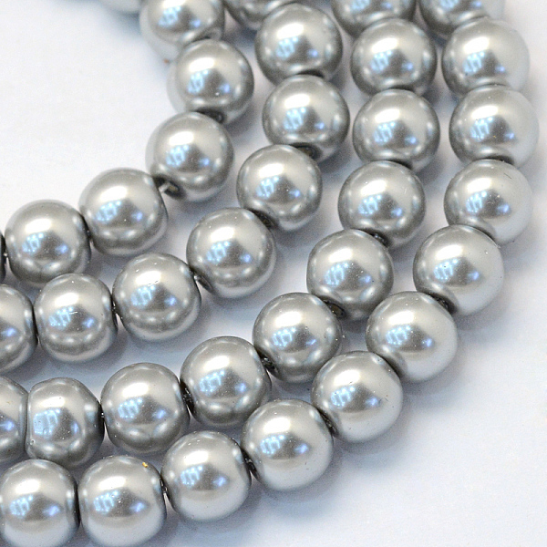 

PandaHall Baking Painted Glass Pearl Bead Strands, Pearlized, Round, Dark Gray, 3~4mm, Hole: 0.5mm, about 195pcs/strand, 23.6 inch Glass...