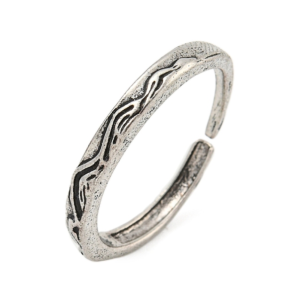 

PandaHall Alloy Cuff Rings for Women, Antique Silver, US Size 12 3/4(22mm) Alloy