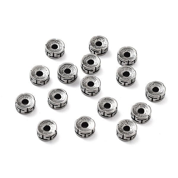 

PandaHall 316 Surgical Stainless Steel Beads, Column, Antique Silver, 6x3mm, Hole: 1.8mm 316 Surgical Stainless Steel Column