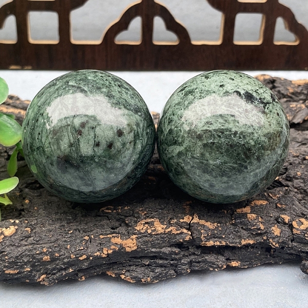 Natural Carbonate Jade Sphere Healing Stones