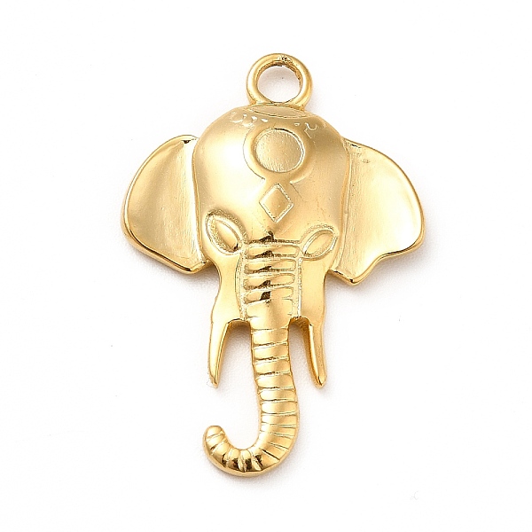 

PandaHall Ion Plating(IP) 304 Stainless Steel Pendants, Elephant Charms, Real 18K Gold Plated, 28x19x3mm, Hole: 2.5mm 304 Stainless Steel...