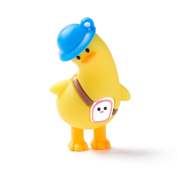 

PandaHall PVC Cartoon Duck Doll Pendants, for Keychains, Gold, 63x35x26mm, Hole: 3mm PVC Duck Gold