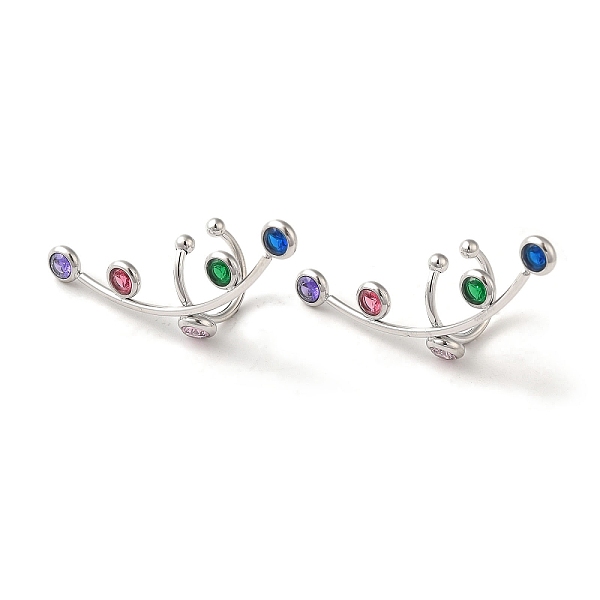 

PandaHall 304 Stainless Steel Cuff Earrings, with Rhinestone, 47.5x15.5x16mm 304 Stainless Steel Others