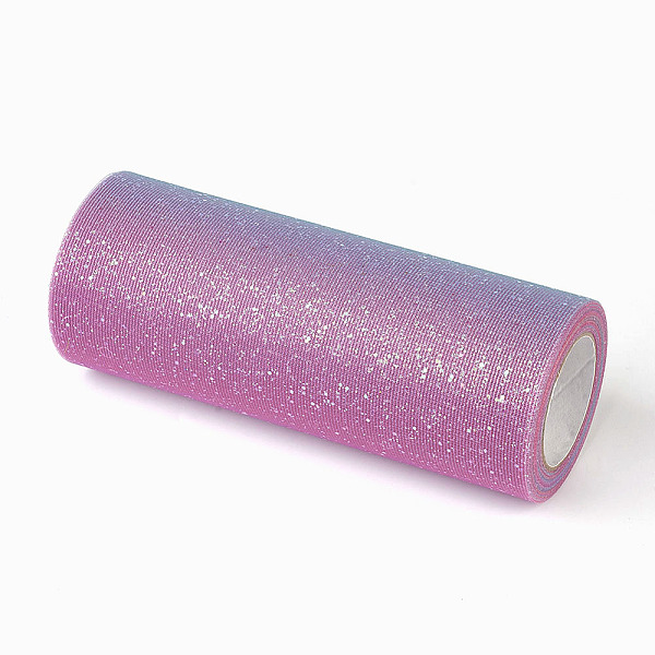 

PandaHall Polyester Deco Mesh Ribbons, Tulle Fabric, Tulle Roll Spool Fabric For Skirt Making, Colorful, 150mm, 10yards/roll Polyester