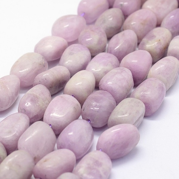 

PandaHall Natural Kunzite Beads Strands, Spodumene Beads, Oval, 15~18x11~14mm, Hole: 1.2mm, about 23pcs/strand, 15.5 inch Kunzite Oval