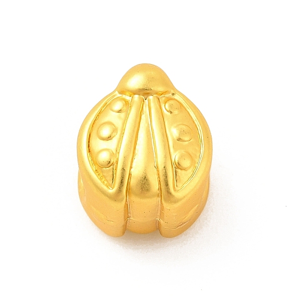 

PandaHall Rack Plating Alloy European Beads, Large Hole Beads, Lead Free & Cadmium Free & Nickel Free, Ladybug, Matte Gold Color...