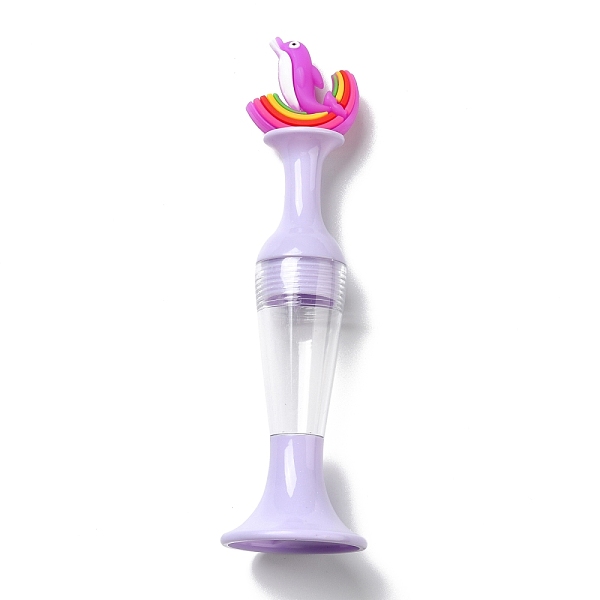 

PandaHall Standable Vase Plastic Diamond Painting Point Drill Pen, Able to Hold Diamond, Diamond Painting Tools, with Dolphin Ornament..., Purple