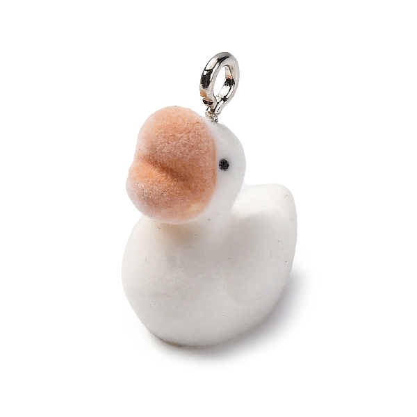 Flocky Resin Pendan… - image