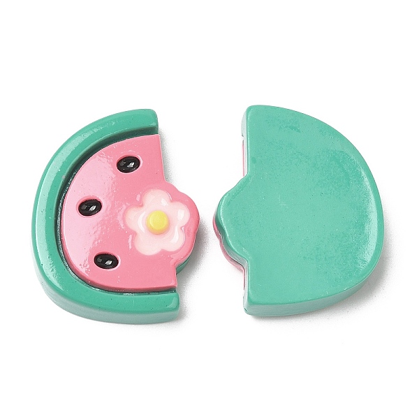 

PandaHall Opaque Resin Fruit Cabochons, for Jewelry Making, Watermelon, 26x20.7x7mm Resin Watermelon