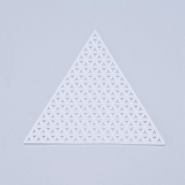 

PandaHall Plastic Mesh Canvas Sheets, for Embroidery, Acrylic Yarn Crafting, Knit and Crochet Projects, Triangle, White, 7.5x7.5x1.4cm, Hole...