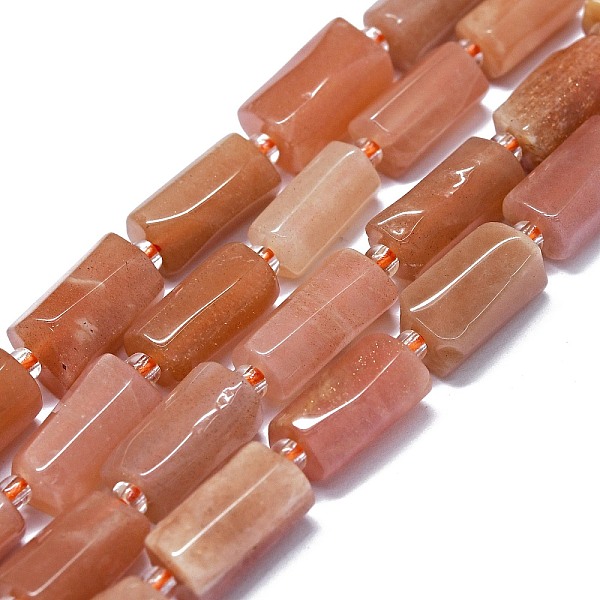 

PandaHall Natural Peach Moonstone Beads Strands, Nuggets, 11~14x6~8mm, Hole: 0.9mm, about 28~32pcs/strand, 15.75''(40cm) Peach Moonstone...