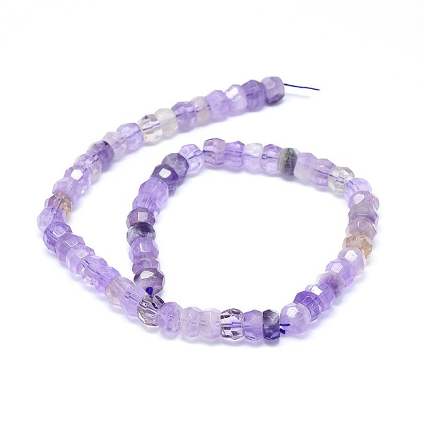 

PandaHall Natural Amethyst Beads Strands, Faceted, Rondelle, 10x5~8mm, Hole: 0.8mm, about 56~66pcs/strand, 15.7 inch(40cm) Amethyst Rondelle