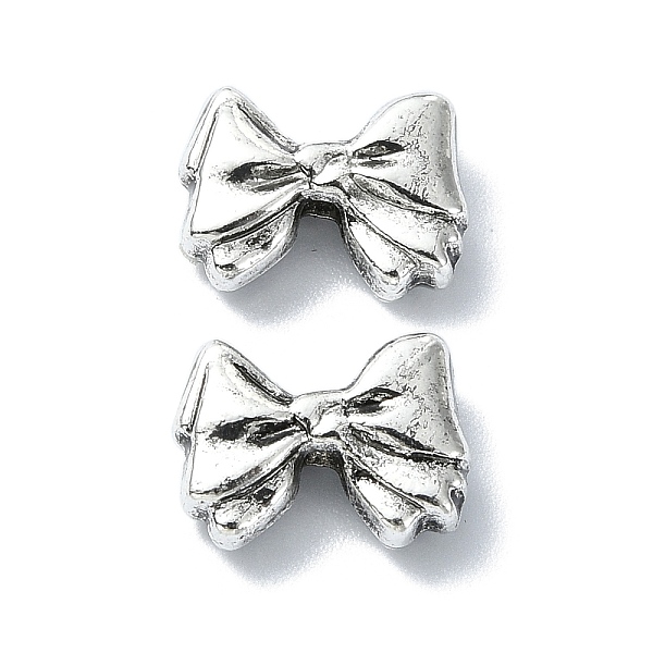 

PandaHall Tibetan Style Alloy Beads, Bowknot, Antique Silver, 9x12x4mm, Hole: 1.8mm, about 347pcs/500g Alloy Bowknot