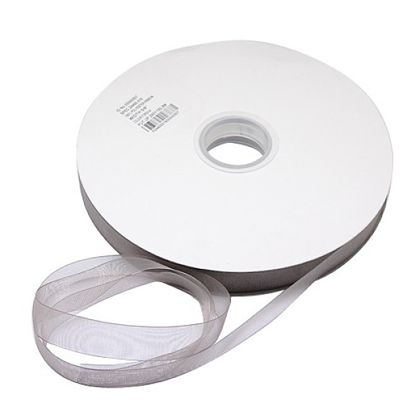 

PandaHall Polyester Organza Ribbon, Silver, 3/8 inch(9mm), 200yards/roll(182.88m/roll) Polyester None Silver