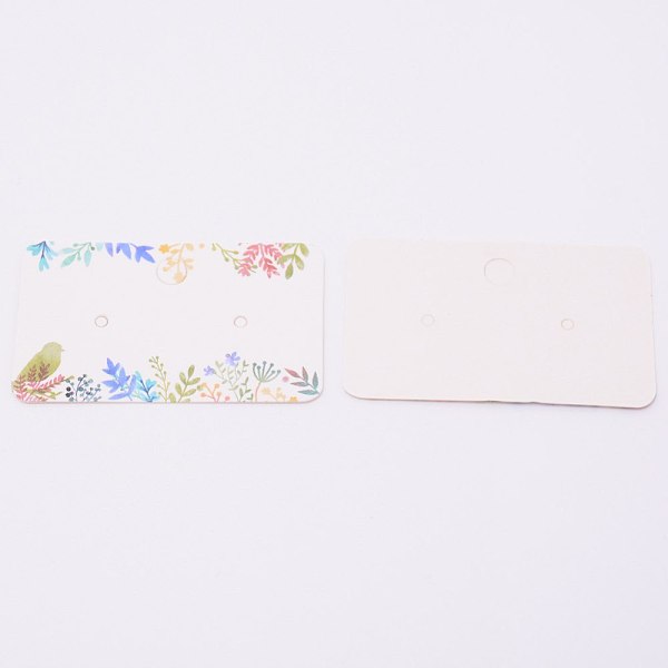 Cartes d'affichage de boucle d'oreille en carton blanc