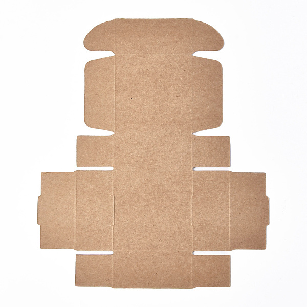 

PandaHall Paper Gift Box, Folding Boxes, Decorative Gift Box for Weddings, Candy, Square, BurlyWood, 22.1x18.8x0.04cm, finished product..., Orange