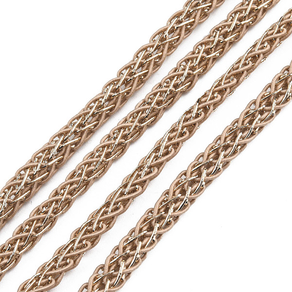 

PandaHall Braided Polyester Cord, with Polyester Elastic Cord, Linen, 5mm, 50Yards/Bundle(150 Feet/Bundle) Polyester Brown