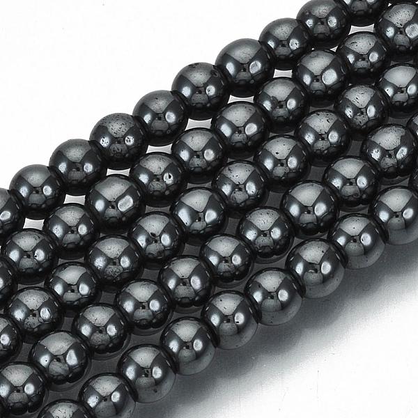 

PandaHall Non-magnetic Synthetic Hematite Beads Strands, Grade A, Round, 4mm, Hole: 1mm, about 100pcs/strand, 15.5 inch Non-magnetic..., Orange