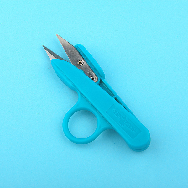 

PandaHall T10 High Carbon Steel Safety Scissors, Craft Scissor, with Plastic Handle, Deep Sky Blue, 120x50x15mm Carbon Steel