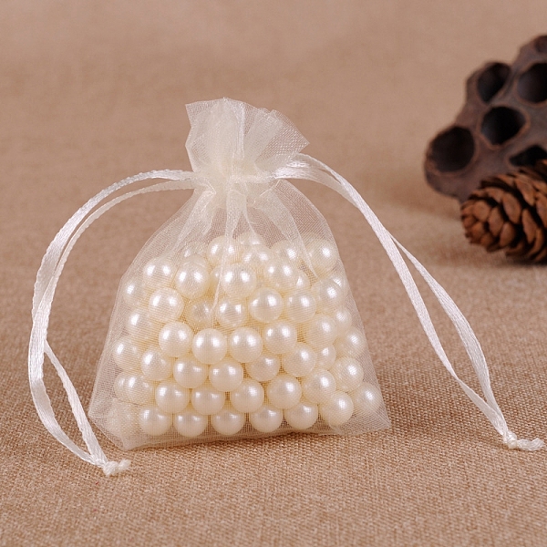 

PandaHall Organza Jewellery Storage Pouches, Wedding Favour Party Mesh Drawstring Gift Bags, Rectangle, Beige, 9x7cm Organza Rectangle..., Yellow
