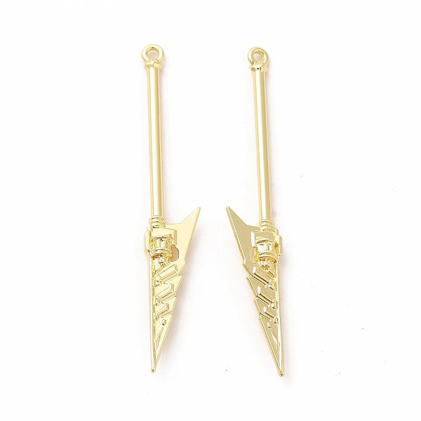 

PandaHall Rack Plating Alloy Big Pendants, Cadmium Free & Nickel Free & Lead Free, Sword Charm, Golden, 59x9x5mm, Hole: 1.5mm Alloy Others