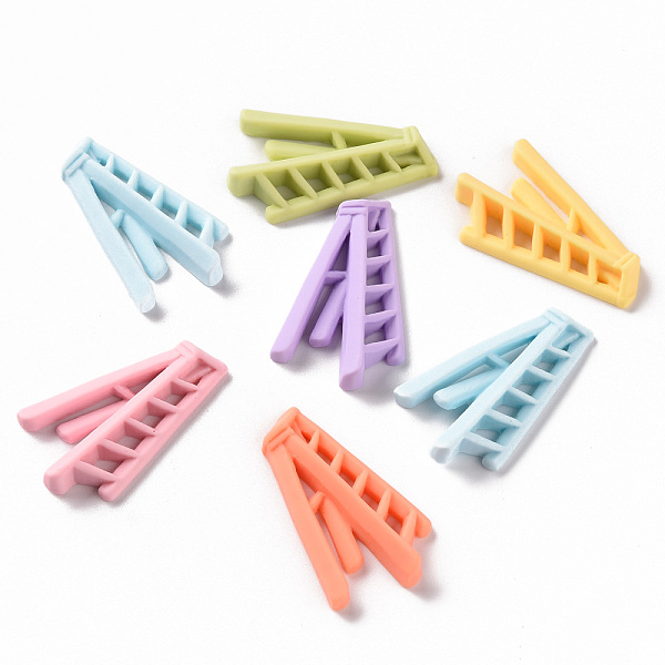 

PandaHall Resin Cabochons, Ladder, Mixed Color, 37x22.5x6mm Resin Furniture & Appliances Multicolor