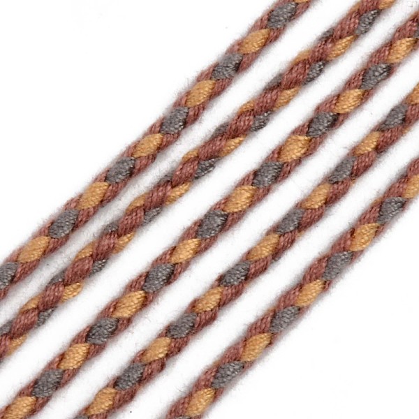 

PandaHall Polyester Braided Cords, Sienna, 2mm, about 100yard/bundle(91.44m/bundle) Polyester Brown