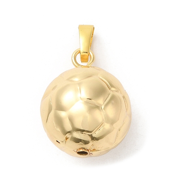 

PandaHall Brass Pendants, Long-Lasting Plated, Lead Free & Cadmium Free, Football Charm, Real 18K Gold Plated, 25x19mm, Hole: 8x5mm Brass...