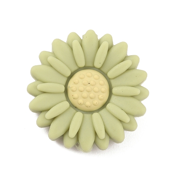 

PandaHall Food Grade Eco-Friendly Silicone Beads, Chewing Beads For Teethers, DIY Nursing Necklaces Making, Daisy, Dark Khaki, 19.5x7.5mm...