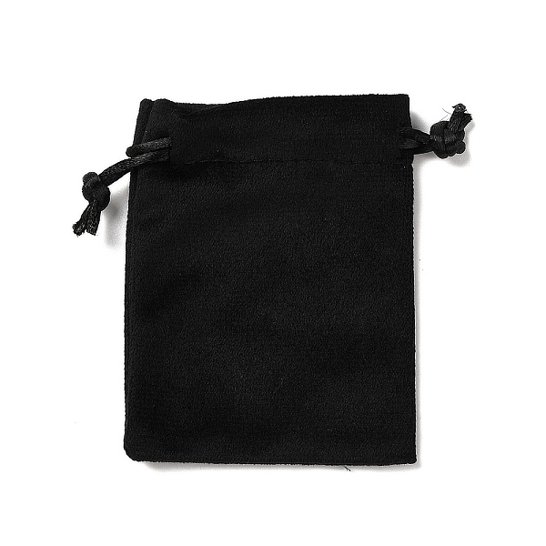 

PandaHall Velvet Jewelry Drawstring Storage Pouches, Rectangle, Black, 9.5x7x0.5cm Velvet Rectangle Black