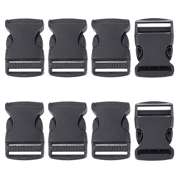 

PandaHall Plastic Side Release Buckles, Black, 61x38x12mm Plastic Black