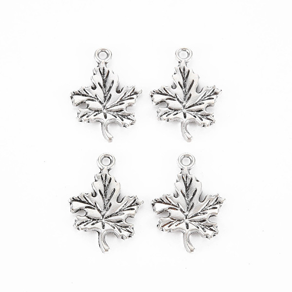 

PandaHall Tibetan Style Alloy Pendants, Cadmium Free & Lead Free, Maple Leaf, Antique Silver, 23x16x2mm, Hole: 1.6mm, about 785pcs/1000g...