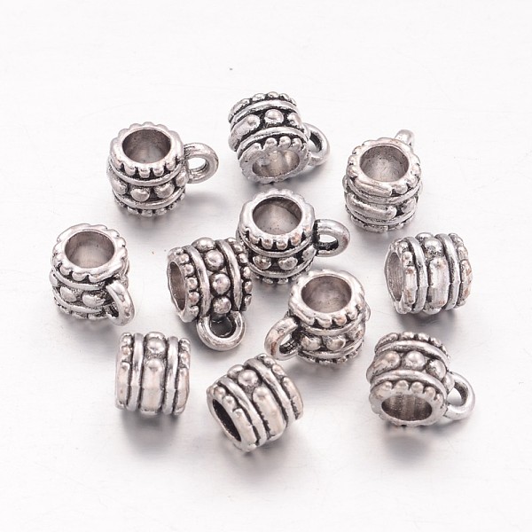 

PandaHall Tibetan Silver Beads, Lead Free & Nickel Free & Cadmium Free, Column, Antique Silver, about 7.2mm in diameter, Hole: about 4mm...