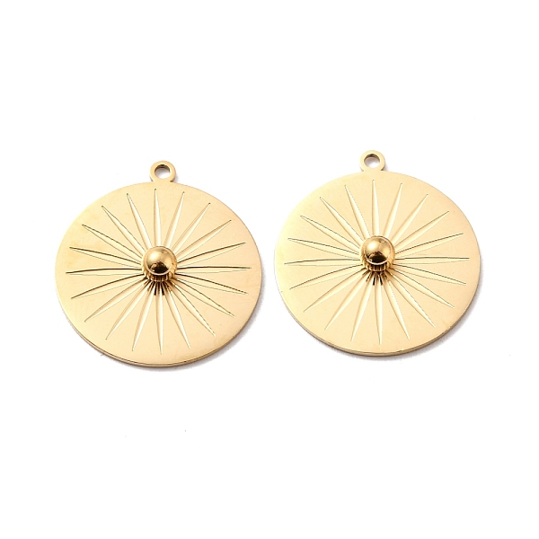 

PandaHall Ion Plating(IP) 316 Surgical Stainless Steel Pendants, Flat Round, Golden, 22x20x4mm, Hole: 1.4mm 316 Surgical Stainless Steel...