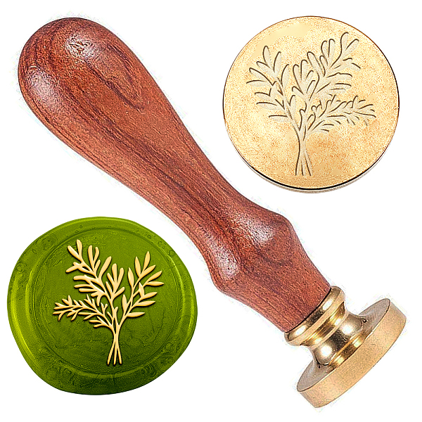 

PandaHall Wax Seal Stamp Set, Golden Tone Sealing Wax Stamp Solid Brass Head, with Retro Wood Handle, for Envelopes Invitations, Gift Card...